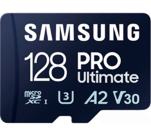 Карта памяти Samsung PRO Ultimate microSDXC 128GB с адаптером
