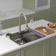 Кухонная мойка Roxen Stage Plus 560250-60-S многофункциональная 8 в 1 60*48/текстурный сатин