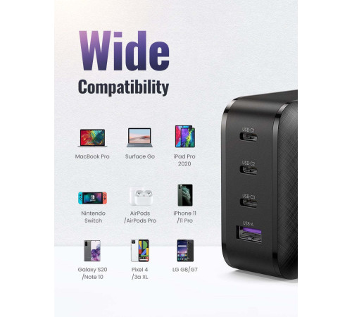 Сетевое зарядное Ugreen CD224 70774