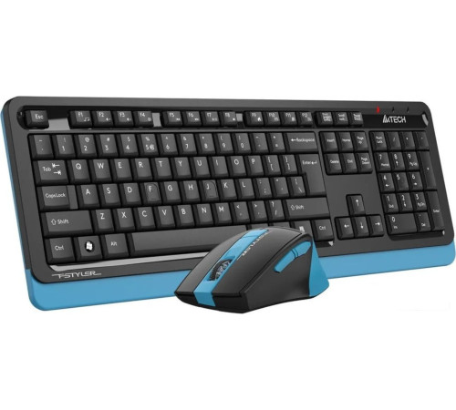 Офисный набор A4Tech Fstyler FG1035 черный/синий