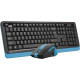 Офисный набор A4Tech Fstyler FG1035 черный/синий