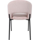 Стул AksHome Elsa розовый велюр Fjord 91/черный