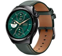 Умные часы Mibro Lite 3 Pro с зеленым кожаным ремешком
