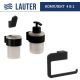 Набор аксессуаров для ванной Lauter 21TS3019 + 21TS3021 + 21TS3011 + 21TS3015 Matt Black, 4 предмета