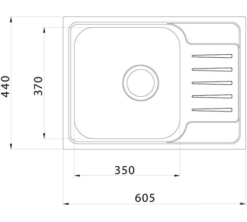 Кухонная мойка IDDIS Sound SND60SDi77