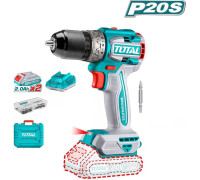Дрель-шуруповерт Total TDLI20602 с 2-мя АКБ, кейс, оснастка