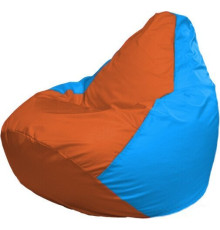 Кресло-мешок Flagman Груша Макси Г2.1-220 голубой/оранжевый