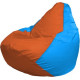 Кресло-мешок Flagman Груша Макси Г2.1-220 голубой/оранжевый