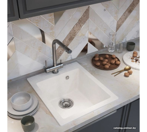 Кухонная мойка Mixline ML-GM14 551907 ультра-белый