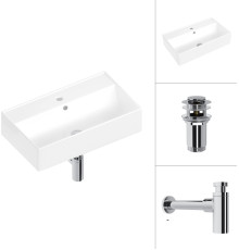 Умывальник Lauter 21855 + клапан 21190CH + сифон 21635CH хром