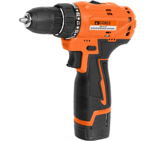 Дрель-шуруповерт Союз ДШС-14-1Л с 2-мя АКБ, кейс