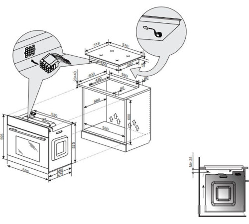 Электрический духовой шкаф Hansa BOES681621