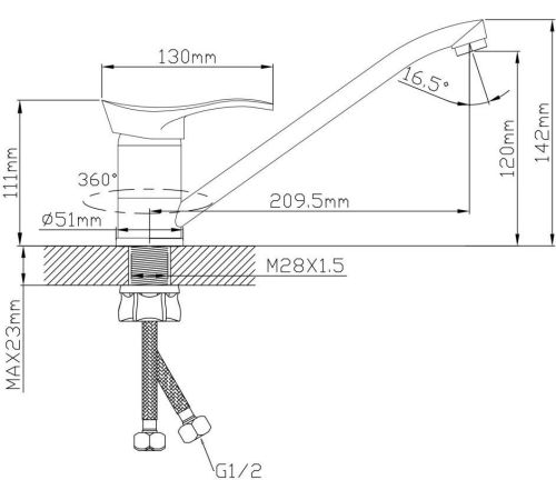 Смеситель AV Engineering AVJAS4-A080-449