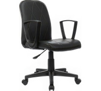 Кресло Бюрократ CH-327 черный экокожа