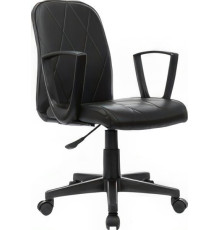Кресло Бюрократ CH-327 черный экокожа