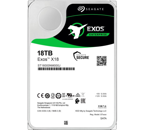 Жесткий диск Seagate Exos X18 18TB ST18000NM000J