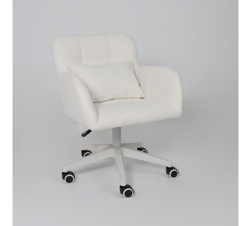 Офисное кресло AksHome Musa букле/белый