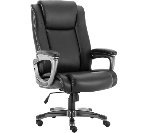 Кресло Brabix Solid HD-005 кожзам, черный