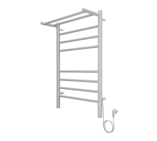 Полотенцесушитель TERMINUS Аврора П8 500х800 с полкой quick touch RAL 9003 матовый белый