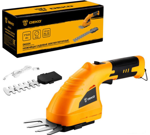 Кусторез + ножницы Deko DKGS4 063-4470 с АКБ