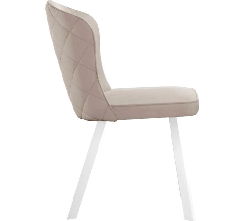 Стул DikLine 219 поворотный B03 бежевый/ножки белые