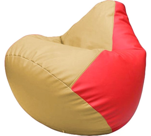 Кресло-мешок Flagman Груша Макси Г2.3-1309 бежевый/красный