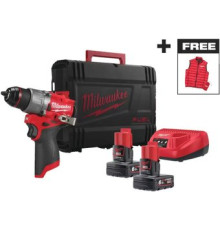 Ударная дрель-шуруповерт Milwaukee M12 FPD2MC-602X 4933499463 с 2-мя АКБ, кейс