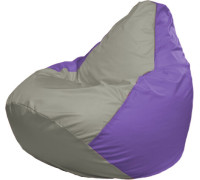 Кресло-мешок Flagman Груша Макси Г2.1-346 сиреневый/серый