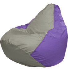 Кресло-мешок Flagman Груша Макси Г2.1-346 сиреневый/серый