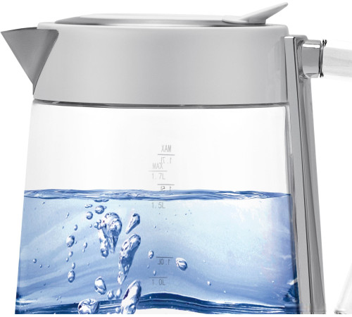 Электрический чайник Polaris PWK 1715CGL Water Way Pro белый