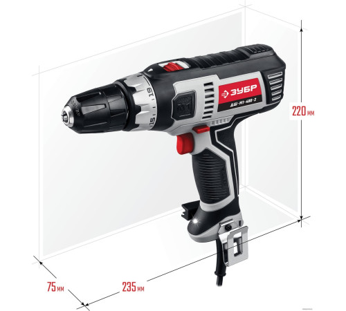 Дрель-шуруповерт Зубр ДШ-М1-400-2