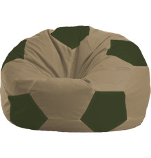 Кресло-мешок Flagman Мяч Стандарт М1.1-82 бежевый/темно-оливковый