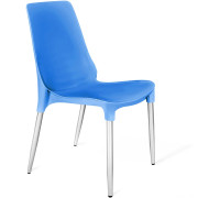Стул Sheffilton SHT-S75-1 небесно-синий/хром лак