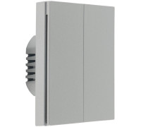 Выключатель Aqara Smart Wall Switch H1 двухклавишный c нейтралью серый