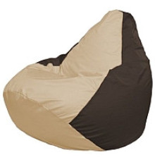 Кресло-мешок Flagman Груша Мини L Г0.1-146 светло-бежевый/коричневый
