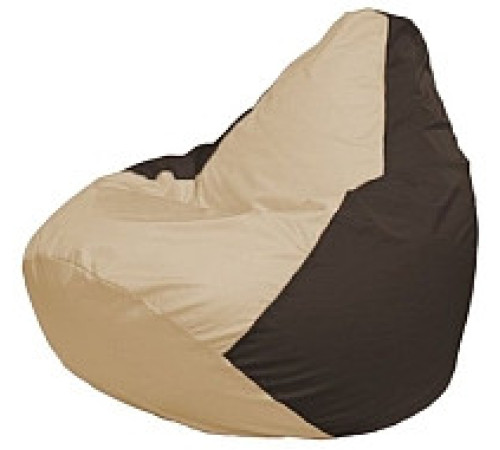 Кресло-мешок Flagman Груша Мини L Г0.1-146 светло-бежевый/коричневый