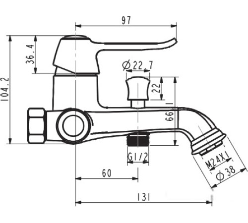 Смеситель Esko New York NY 54