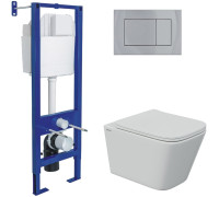 Унитаз подвесной Berges Wasserhaus Floe 043369 с сиденьем