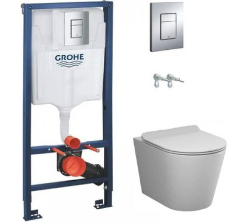 Унитаз подвесной AM.PM Sunny Flashclean C85C1701SC + GROHE Rapid SL 38772001