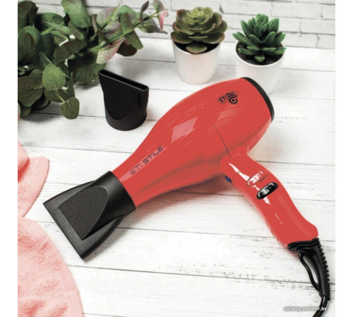 Фен ETI Stile красный