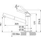 Смеситель Franke Orbit Pull Out 115.0623.147 хром/миндаль