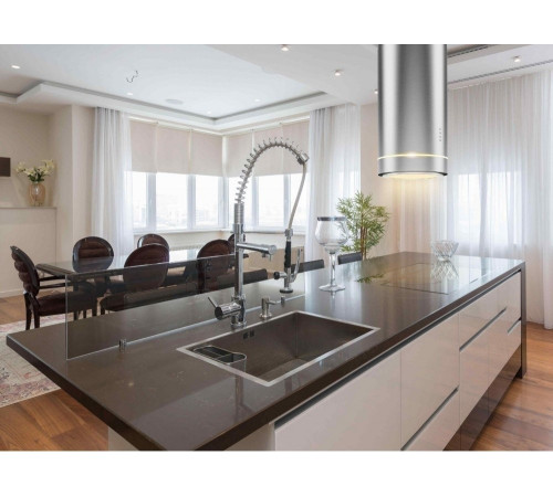 Кухонная вытяжка Schtoff Isla Sol Inox нержавеющая сталь