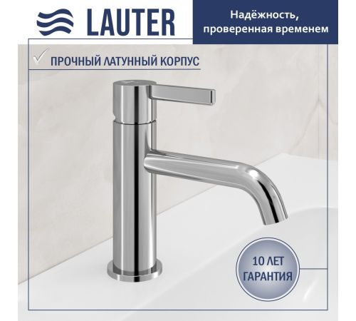 Умывальник Lauter 21478 + Velvet 21СК696С + сифон 21635CH + донный клапан 21190CH хром