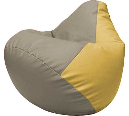 Кресло-мешок Flagman Груша Макси Г2.3-0208 светло-серый/охра