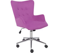 Офисное кресло AksHome Bella Chrome Velluto 41 велюр/фиолетовый
