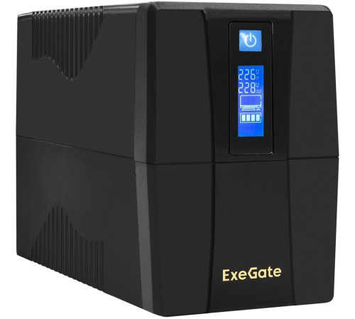 Источник бесперебойного питания ExeGate Power Smart ULB-850.LCD.AVR.2SH.RJ.USB EP285478RUS