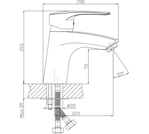 Смеситель Lauter Spray 21CK308C