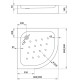 Душевой поддон Deante Standard New 80x80 KTA 054B