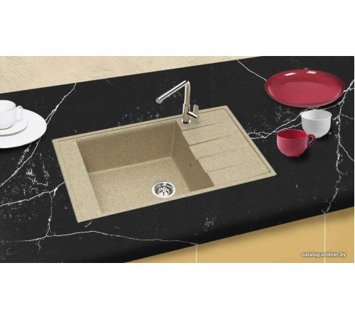 Кухонная мойка Berge BR-8005 песочный