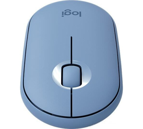 Мышь Logitech M350 Pebble голубой